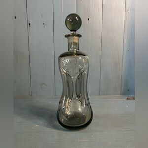 Vintage 1960’s Holmegaard Smoke Glass Decanter - MCM